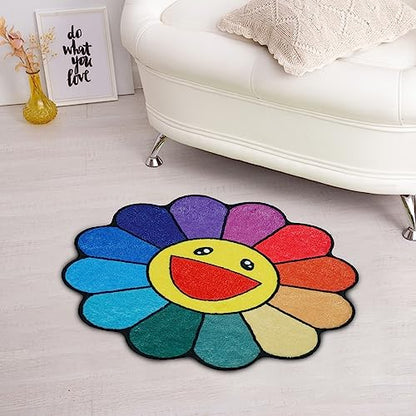 Faptoena Sunflower Bathroom Rugs Perfect for Kids..